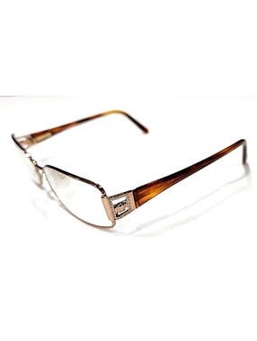 Versace 1062 -B 1052 Brown Metal Rectangle Eyeglasses Frame 54-17 130